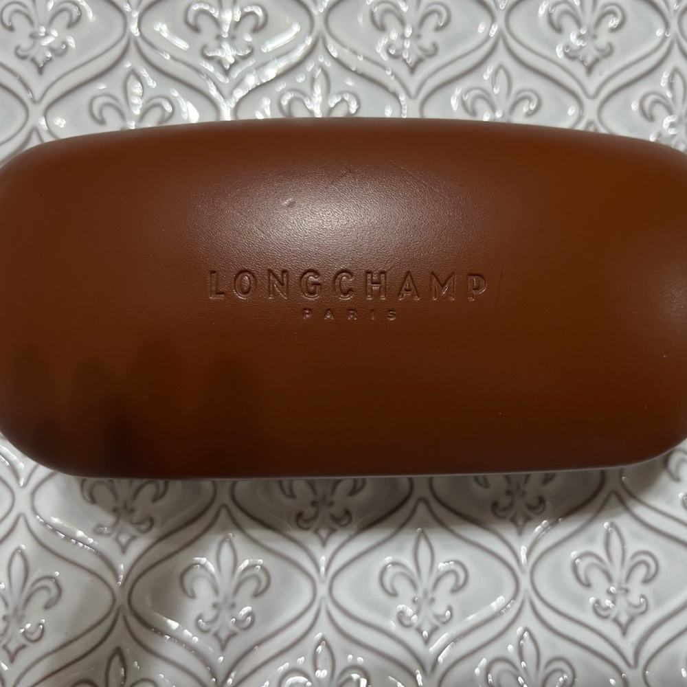 Longchamp Tan Leather Glasses Case (Case only)